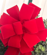 Red Velvet Christmas Bow
