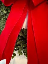 Red Velvet Christmas Bow