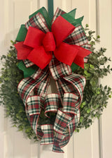 Plaid Pajama Bottoms Inspired Christmas Bow