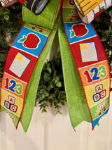ABC 123 Back to School Bow