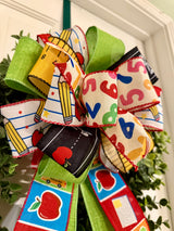 ABC 123 Back to School Bow