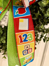 ABC 123 Back to School Bow