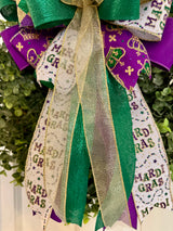Fleur De Lis Mardi Gras Bow