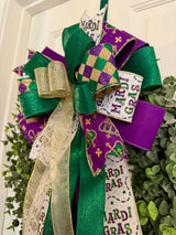 Fleur De Lis Mardi Gras Bow