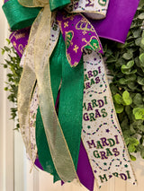 Fleur De Lis Mardi Gras Bow