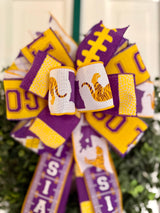 Louisiana Tigers College Football Bow