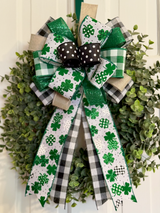 Four Leaf Clovers Bow