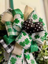 Four Leaf Clovers Bow