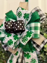 Four Leaf Clovers Bow