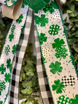 Four Leaf Clovers Bow
