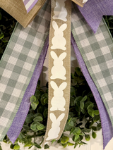 Purple Stripes Easter Bow