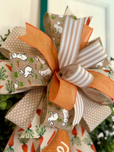 Orange Welcome Easter Bow