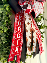Georgia Bulldogs Football Bow