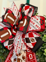 Georgia Bulldogs Football Bow