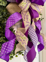 Purple Lavender Spring Bow