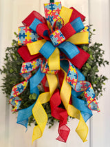 Autism Support Bow