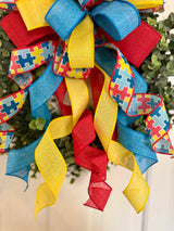 Autism Support Bow