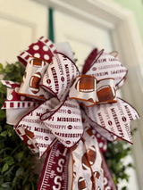 Mississippi Ole Miss Football Bow