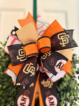 San Francisco Giants Baseball Bow