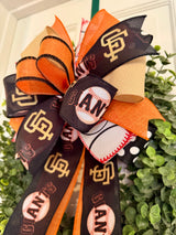 San Francisco Giants Baseball Bow