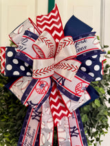 New York Yankees Baseball Bow