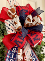 Ole Miss Rebels Football Bow