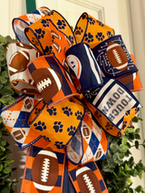 Denver Broncos Football Bow