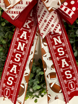Arkansas Razorbacks Football Bow