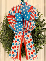 Red, White & Blue Dr. Seuss Inspired Bow