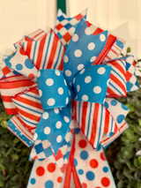 Red, White & Blue Dr. Seuss Inspired Bow