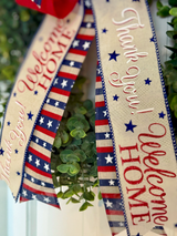 Patriotic Welcome Home & Thank You for Your Service Bow