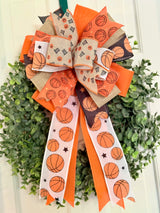 Hoops Themed Basketball Bow