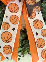 Hoops Themed Basketball Bow
