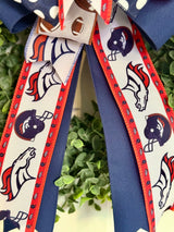Denver Broncos Football Bow