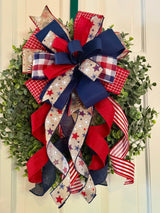 Red, White & Blue Stars Patriotic Bow