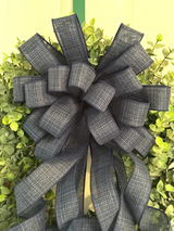 Navy Blue Bow