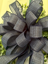 Navy Blue Bow