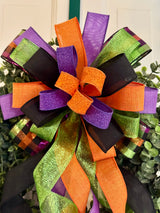Solid Prints Halloween Bow