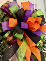 Solid Prints Halloween Bow
