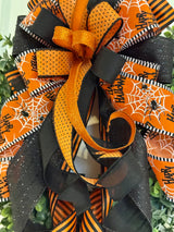 Black Widows Halloween Bow