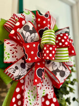 Mickey & Minnie Mouse Inspired Christmas Bow