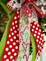 Mickey & Minnie Mouse Inspired Christmas Bow