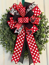 Traditional Mickey & Minnie Mouse Inspired Bow