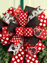 Traditional Mickey & Minnie Mouse Inspired Bow