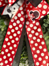 Traditional Mickey & Minnie Mouse Inspired Bow