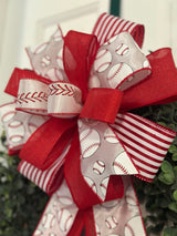 Baseball Sports Bow - Emerald's Avenue