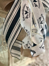 Black & White Farmhouse Lantern Bow - Emerald's Avenue