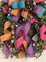 Colorful Happy Halloween Bow - Emerald's Avenue