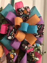 Colorful Happy Halloween Bow - Emerald's Avenue