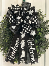 Cute Ghosts Halloween Bow - Emerald's Avenue